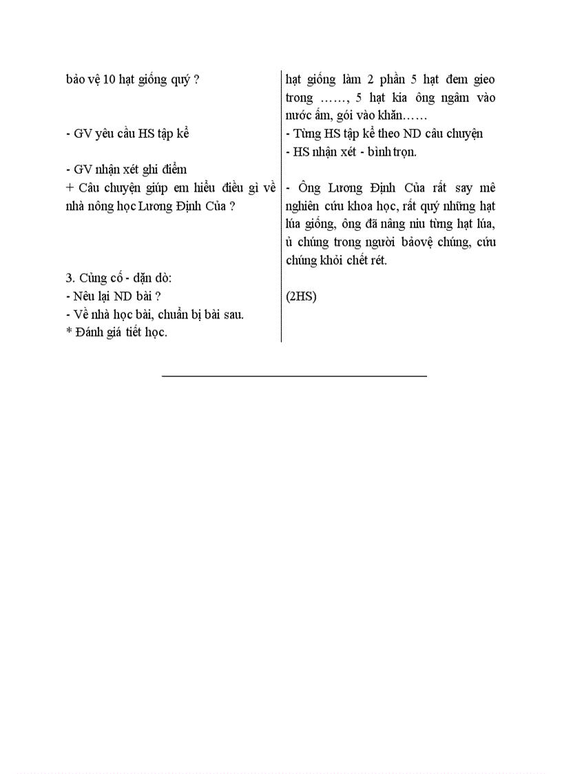 image for page Tập làm văn Nói về trí thức Nghe kể Nâng niu từng hạt giống