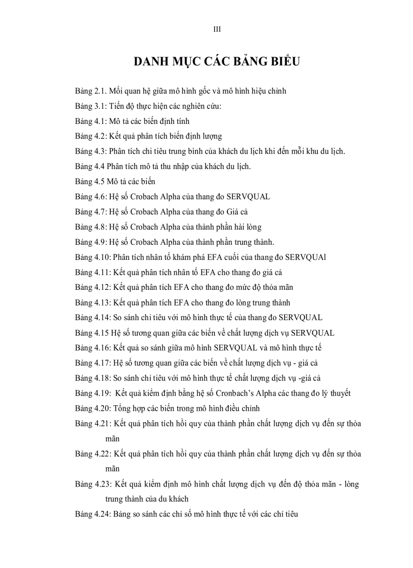 image for page Chất Lượng dịch vụ sự thỏa mãn lòng trung thành trường hợp các khu du lịch tại TP Đà Lạt