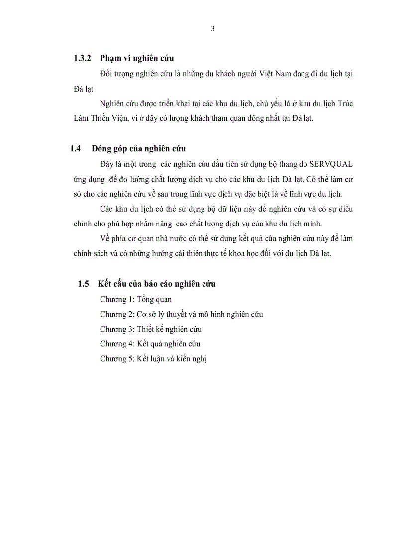 image for page Chất Lượng dịch vụ sự thỏa mãn lòng trung thành trường hợp các khu du lịch tại TP Đà Lạt