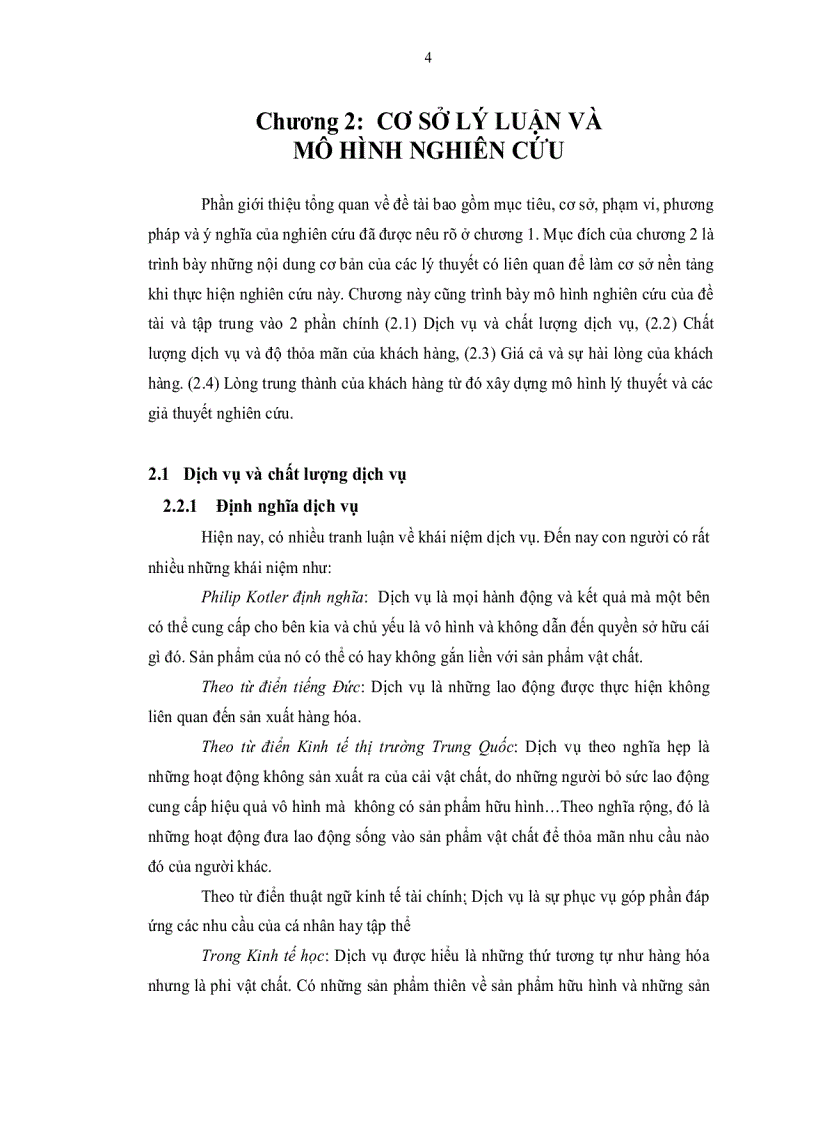 image for page Chất Lượng dịch vụ sự thỏa mãn lòng trung thành trường hợp các khu du lịch tại TP Đà Lạt