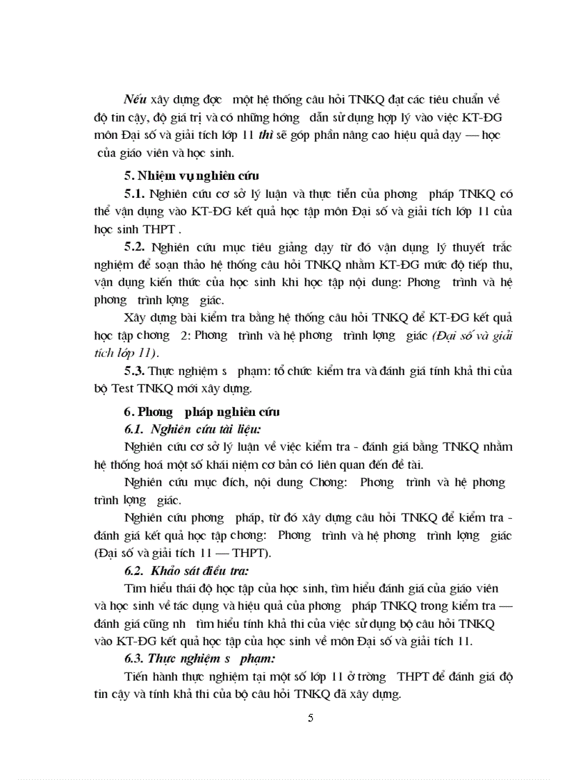 image for page Kiểm tra và đánh giá kết quả học tập môn Toán của học sinh THPT bằng phương pháp trắc nghiệm khách quan