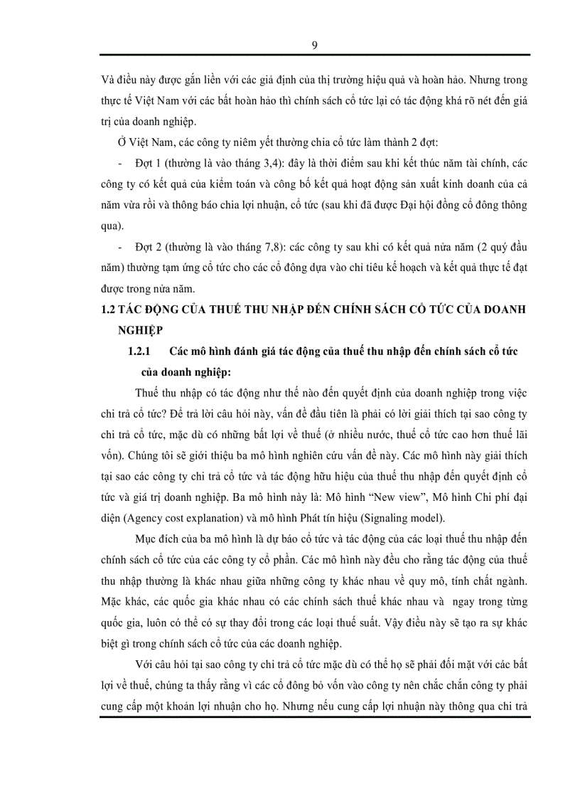 image for page Chính sách cổ tức của các công ty niêm yết trên thị trường chứng khoán Việt Nam dưới tác động của thị trường