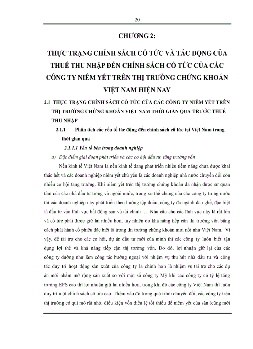image for page Chính sách cổ tức của các công ty niêm yết trên thị trường chứng khoán Việt Nam dưới tác động của thị trường