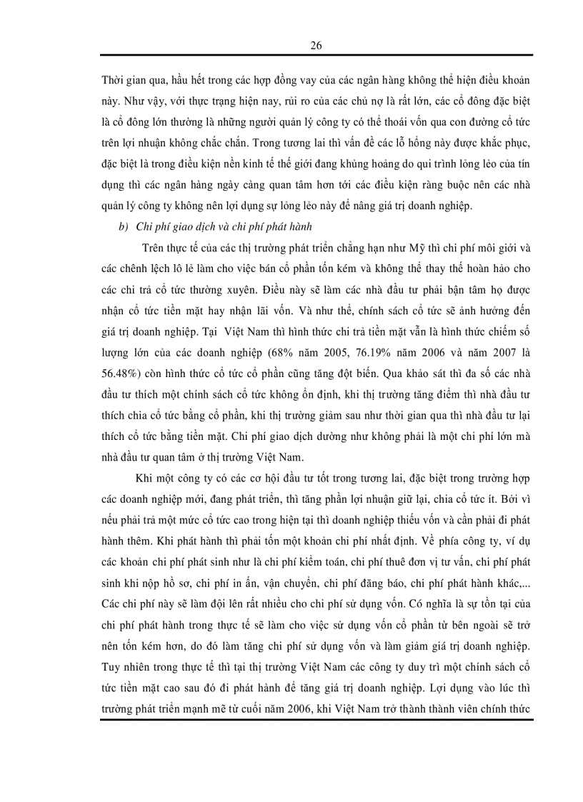 image for page Chính sách cổ tức của các công ty niêm yết trên thị trường chứng khoán Việt Nam dưới tác động của thị trường