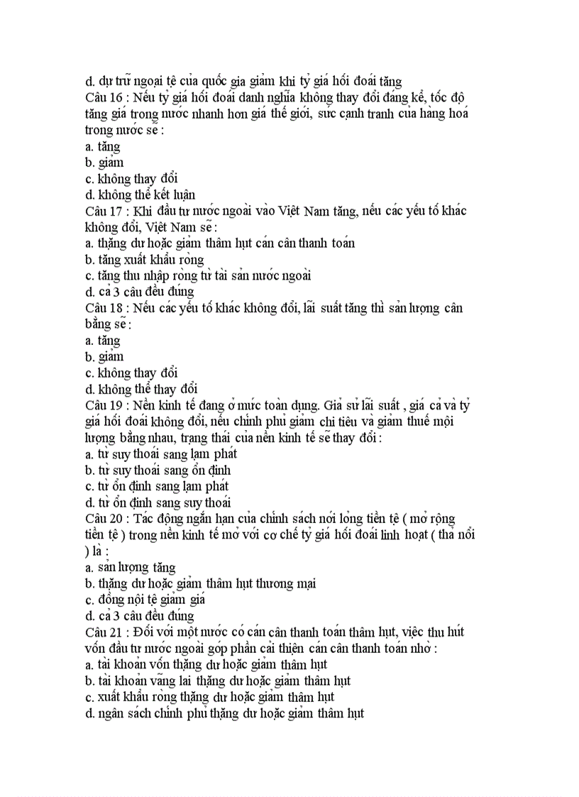 image for page Đề VĨ mô trắc nghiệm