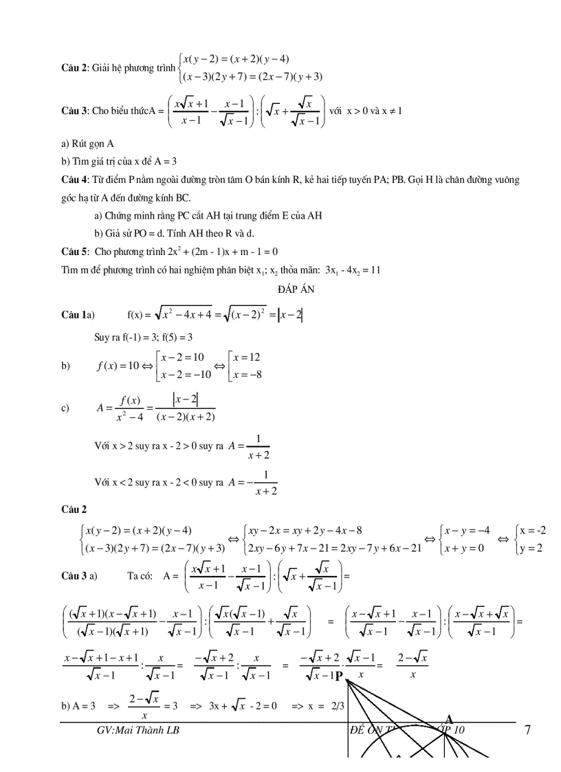 image for page Bộ 5 Đề Toán Học Ôn thi vào lớp 10 2009