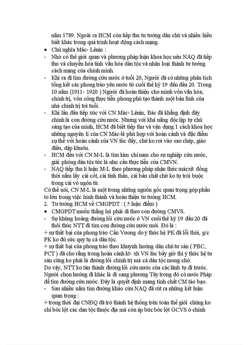 image for page Chương trình ôn tập Môn Tư tưởng Hồ Chí Minh