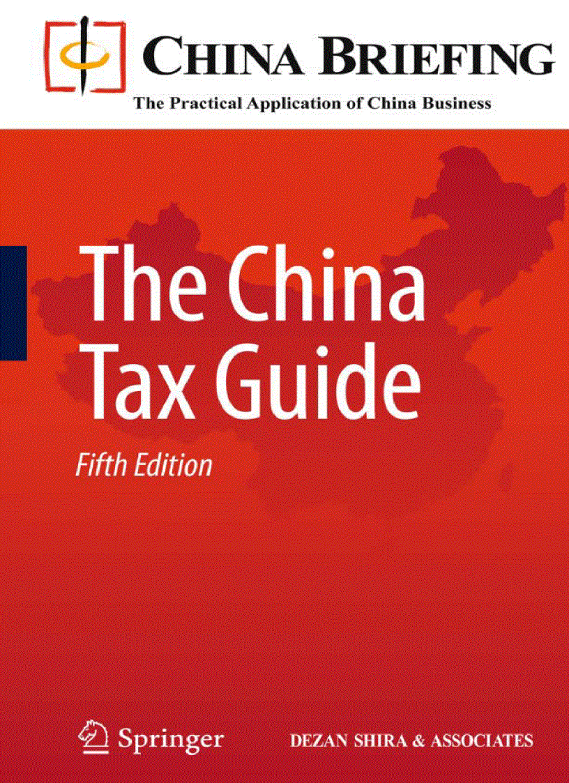 The china tax guide 5th edition