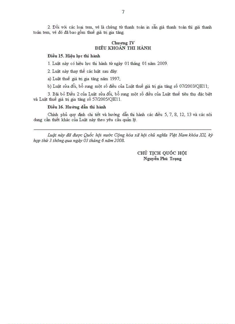 image for page Luật Thuế GTGT 2008 và thông tư nghị định hướng dẫn 1