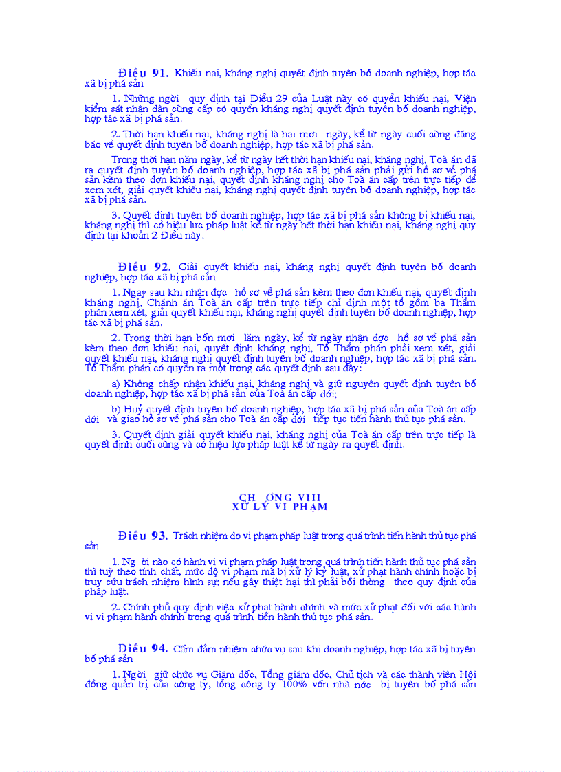 image for page Luật phá sản 2004