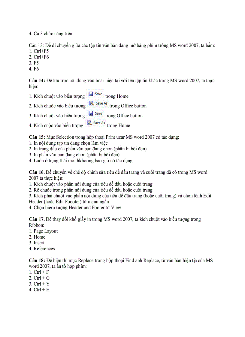 image for page Đề thi môn tin học văn phòng trong kỳ thi tuyển công chức 2010