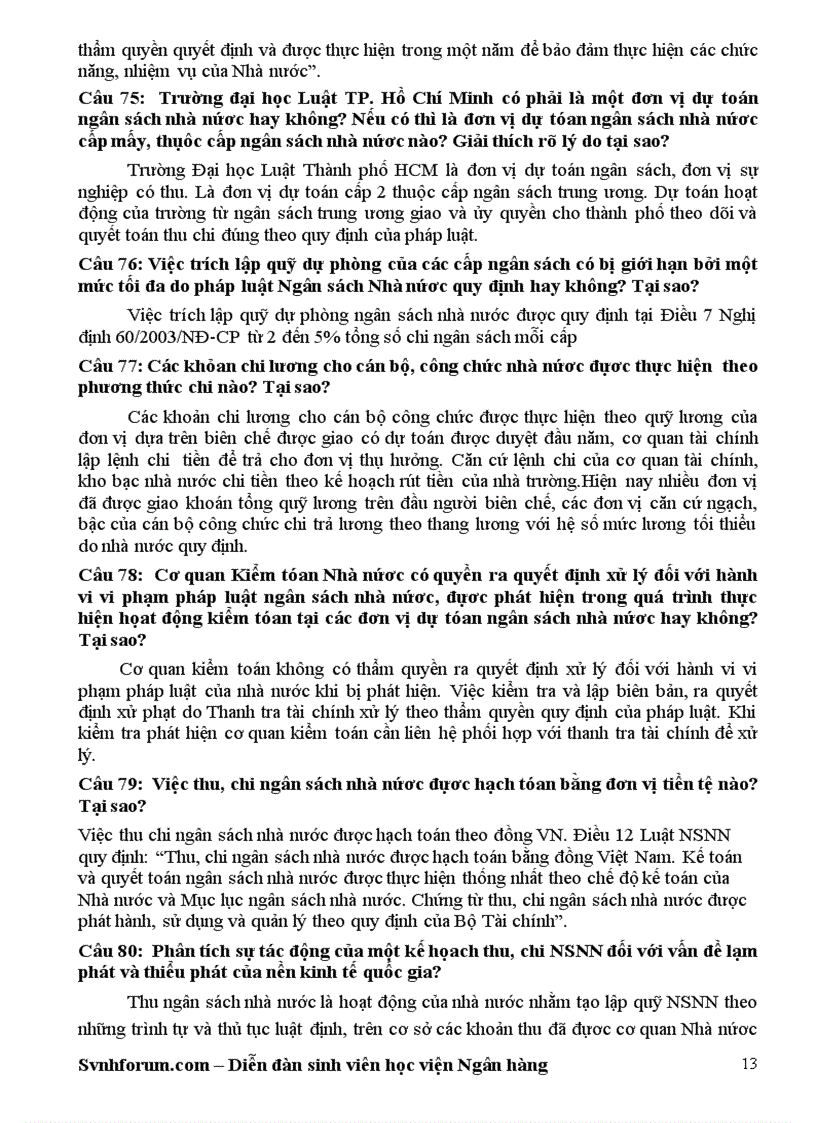 image for page Đề cương ôn tập luật ngân sách nhà nước 86 câu