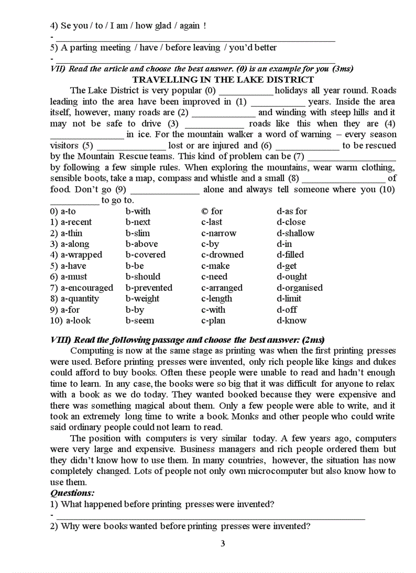 image for page Đề thi thử HSG môn Tiếng Anh lớp 8 Đề số 1