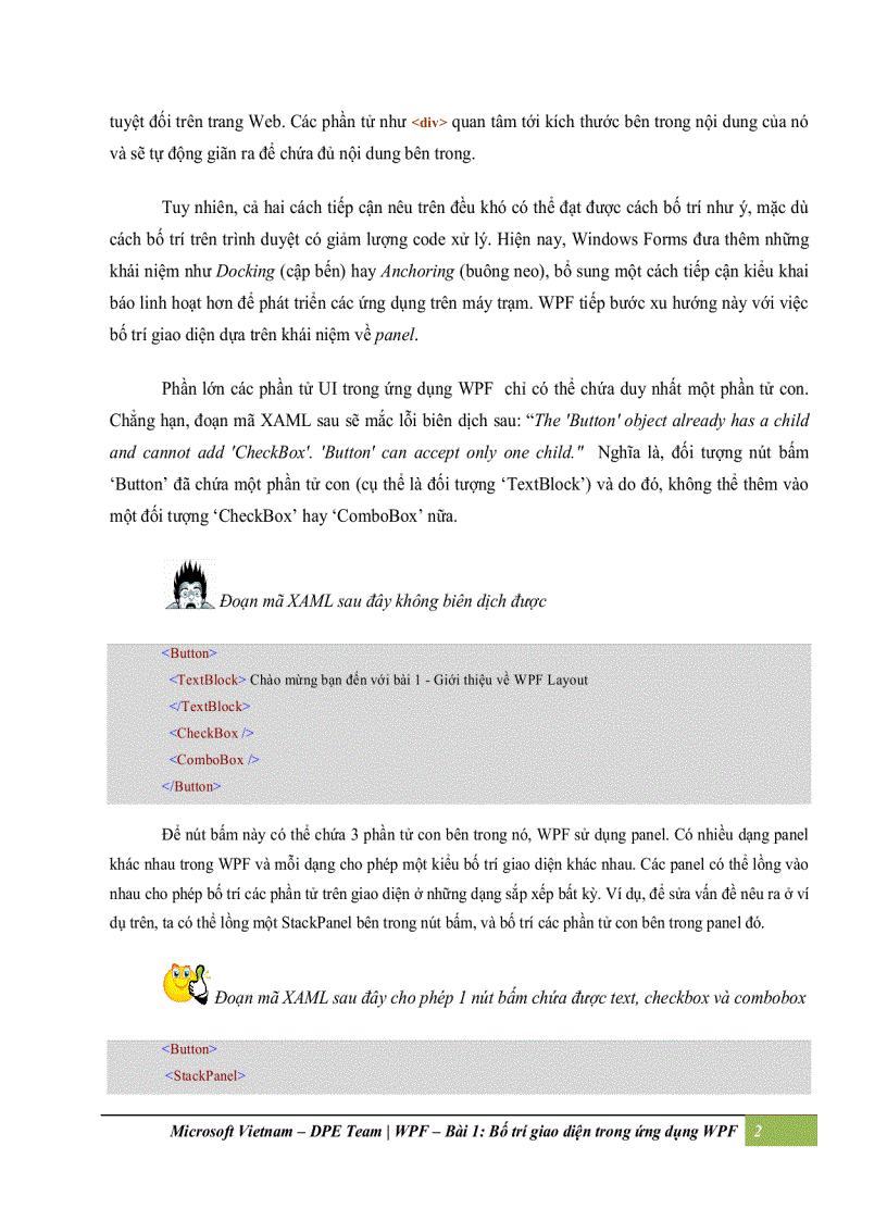 image for page Bố trí giao diện trong ứng dụng WPF