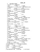 Đề thi thử HSG môn Tiếng Anh lớp 8 Đề số 8