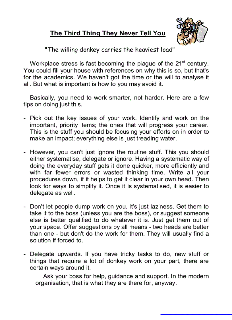 image for page 10 In Things They Never Tell You When You Start Work