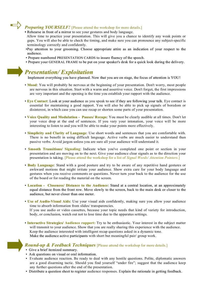 image for page Effective Presentation Career