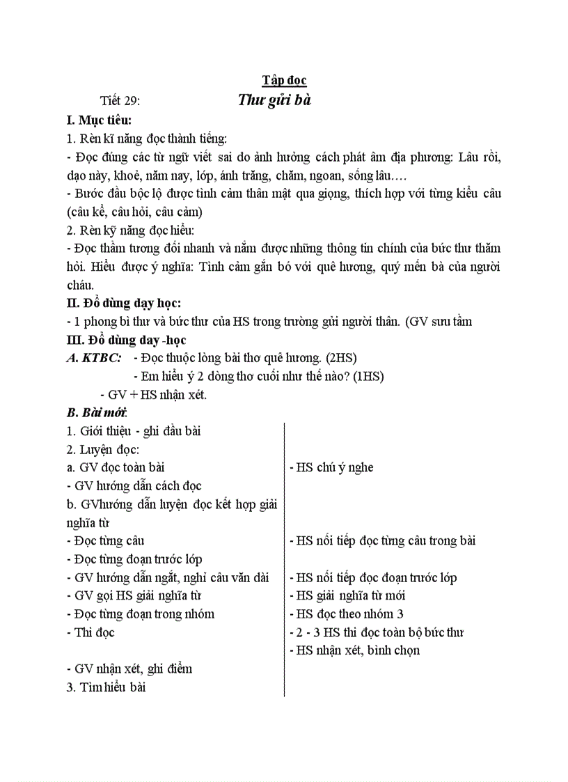 image for page Tập đọc Thư gửi bà