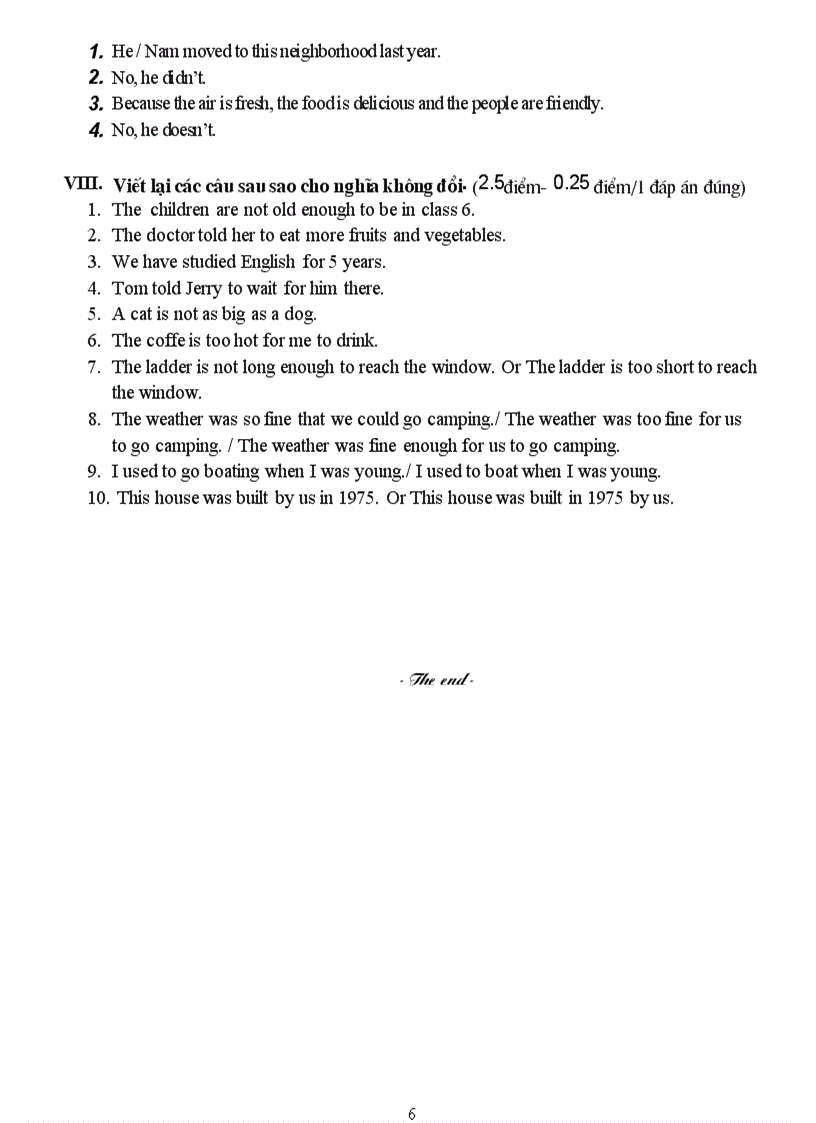 image for page Đề thi thử HSG môn Tiếng Anh lớp 8 Đề số 14