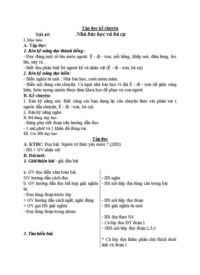 image for page Tập đọc kể chuyện Nhà bác học và bà cụ