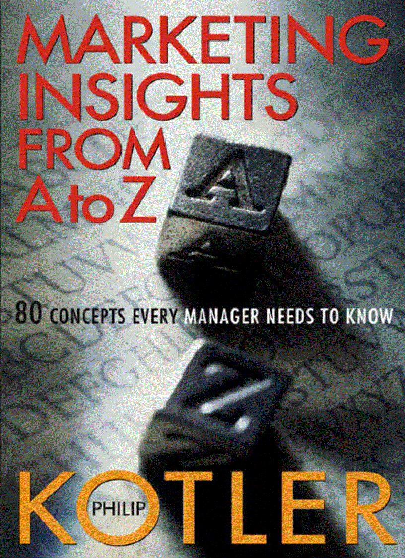 image for page Philip Kotler Marketing from A Z English