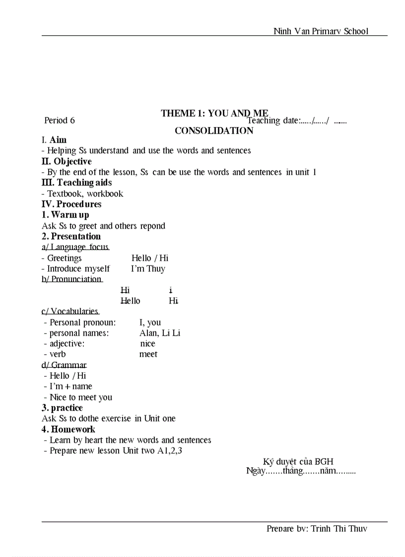 image for page Unit 1 Hello