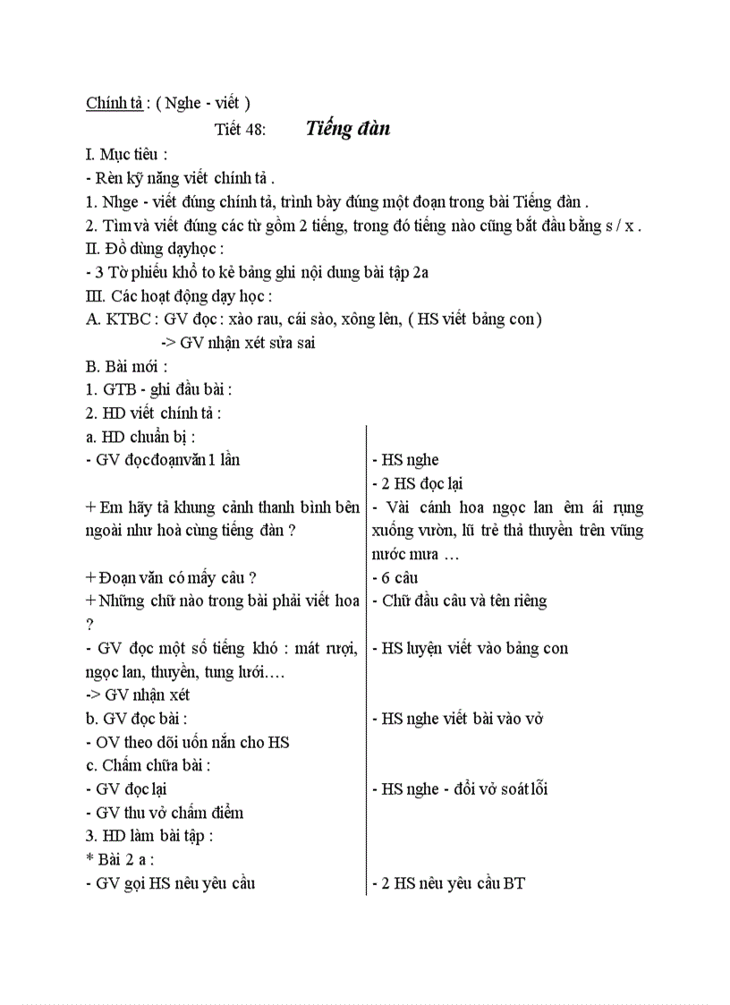 image for page Chính tả Nghe viết Tiếng đàn