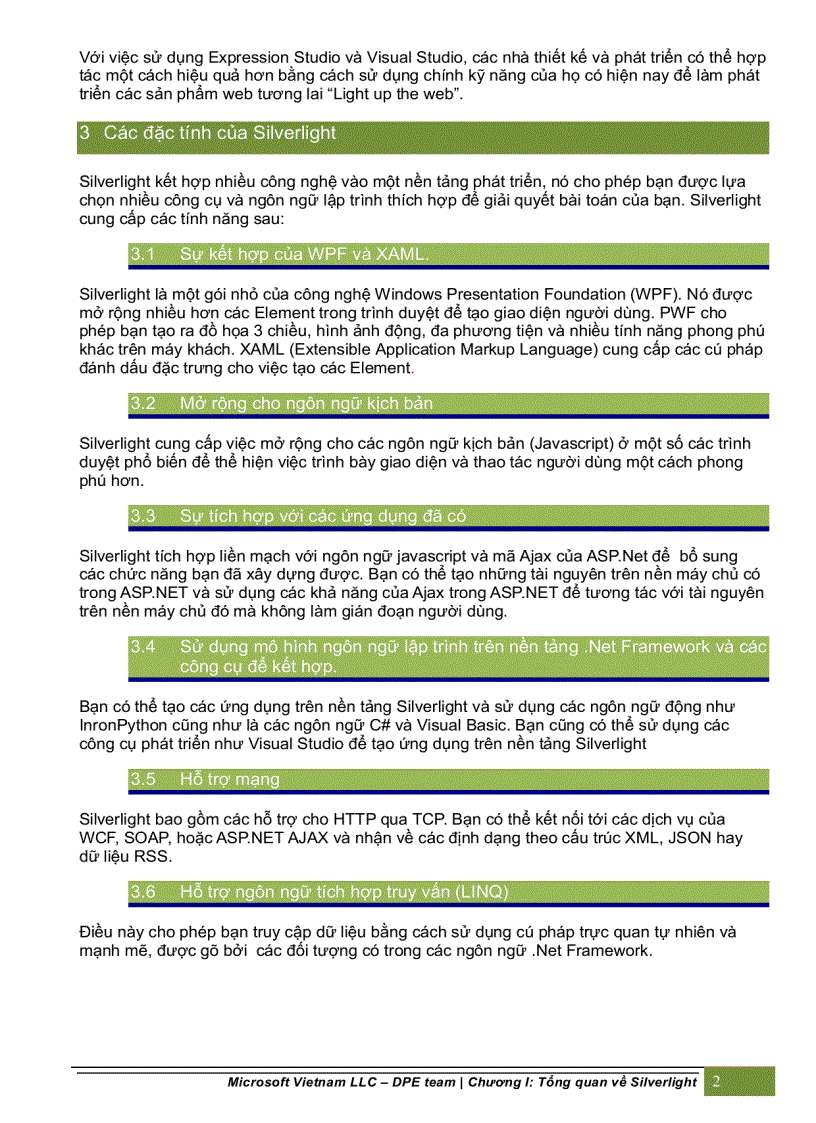 image for page Tổng quan về silverlight