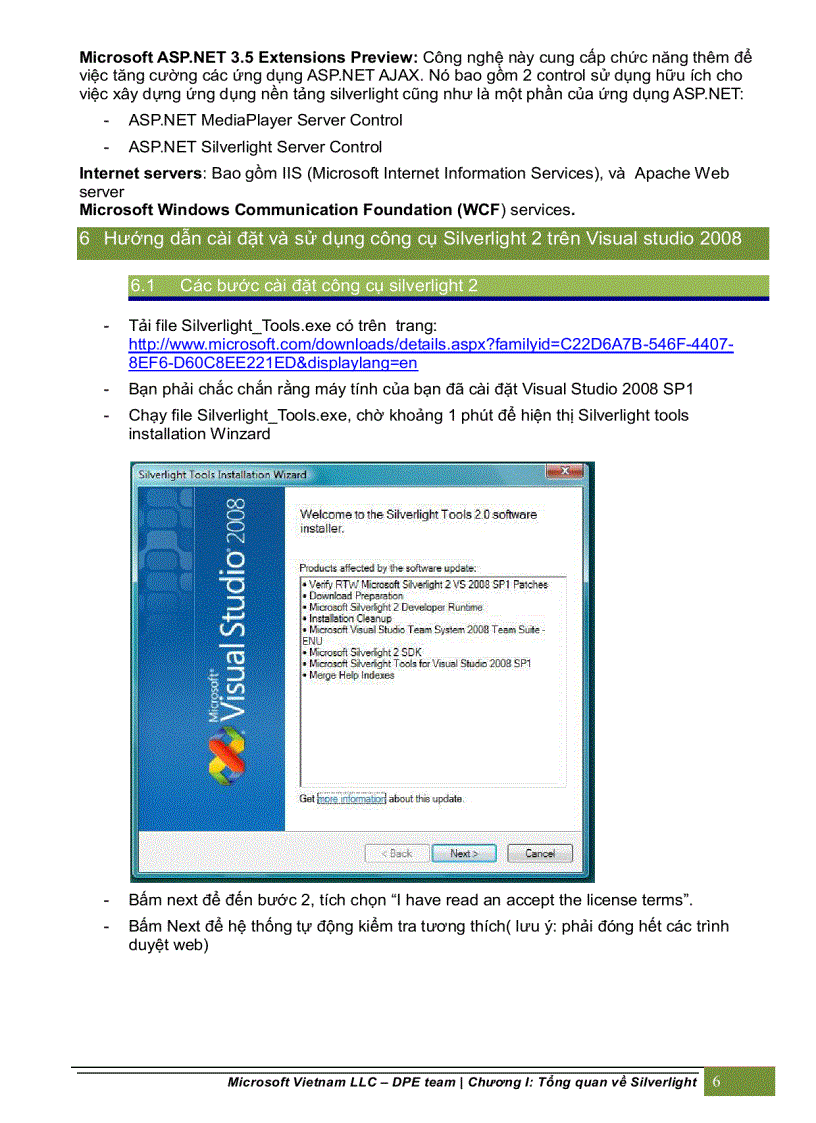 image for page Tổng quan về silverlight