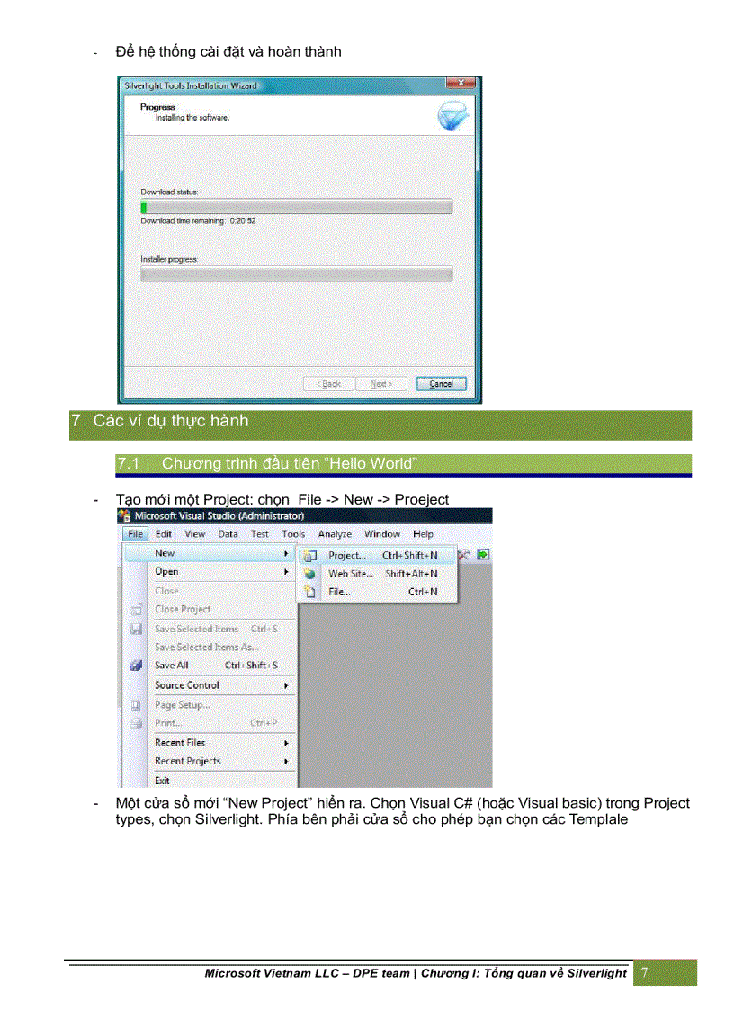 image for page Tổng quan về silverlight