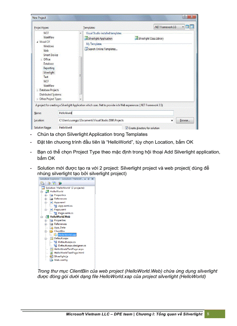 image for page Tổng quan về silverlight