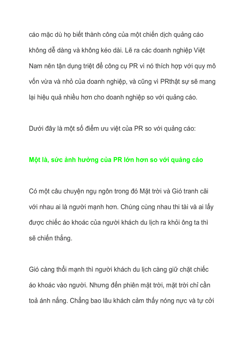 image for page Pr và quảng cáo