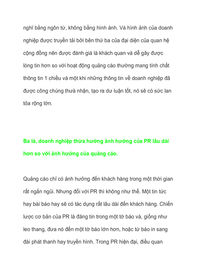 image for page Pr và quảng cáo