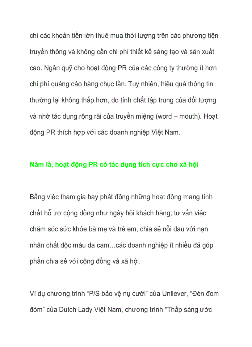 image for page Pr và quảng cáo