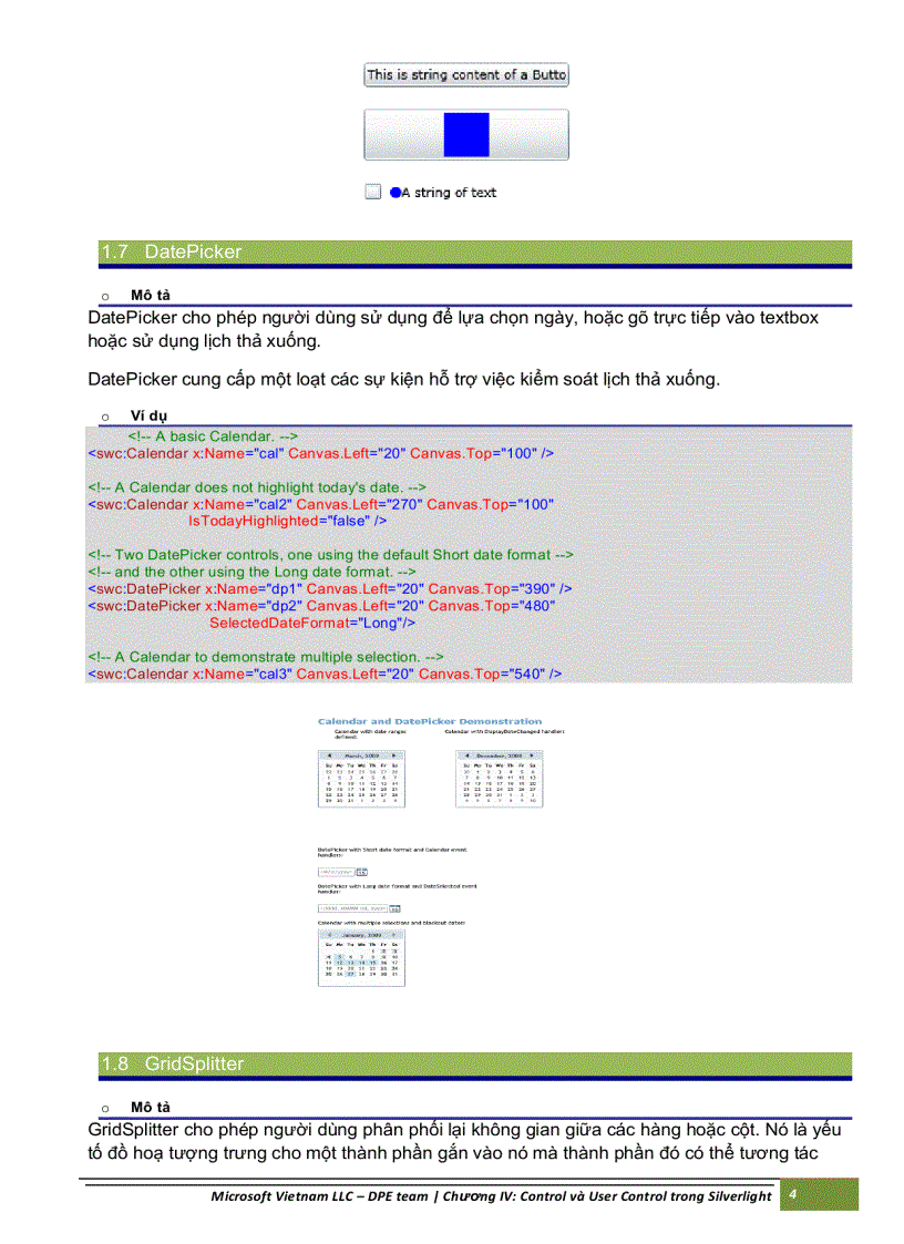 image for page Control và user control trong silverlight