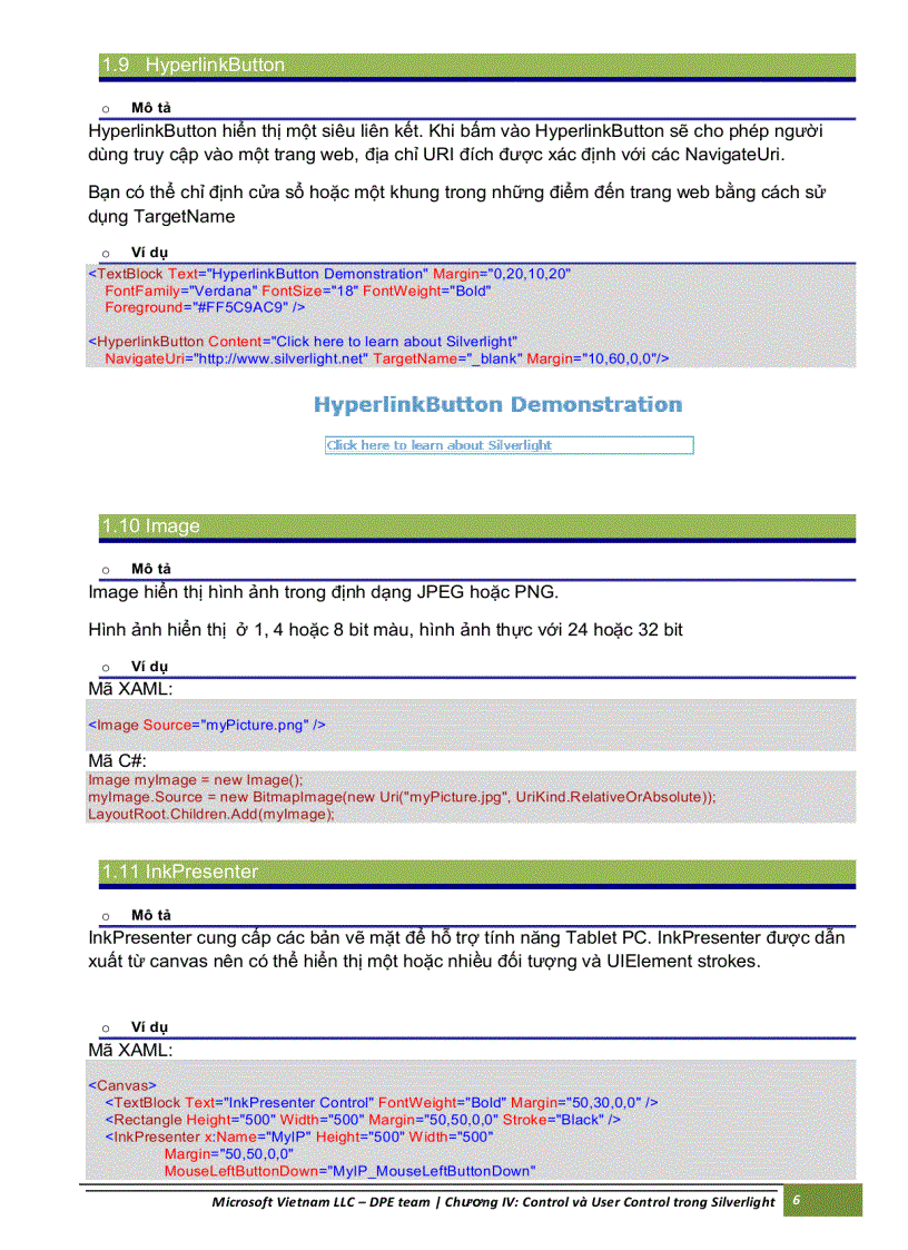 image for page Control và user control trong silverlight