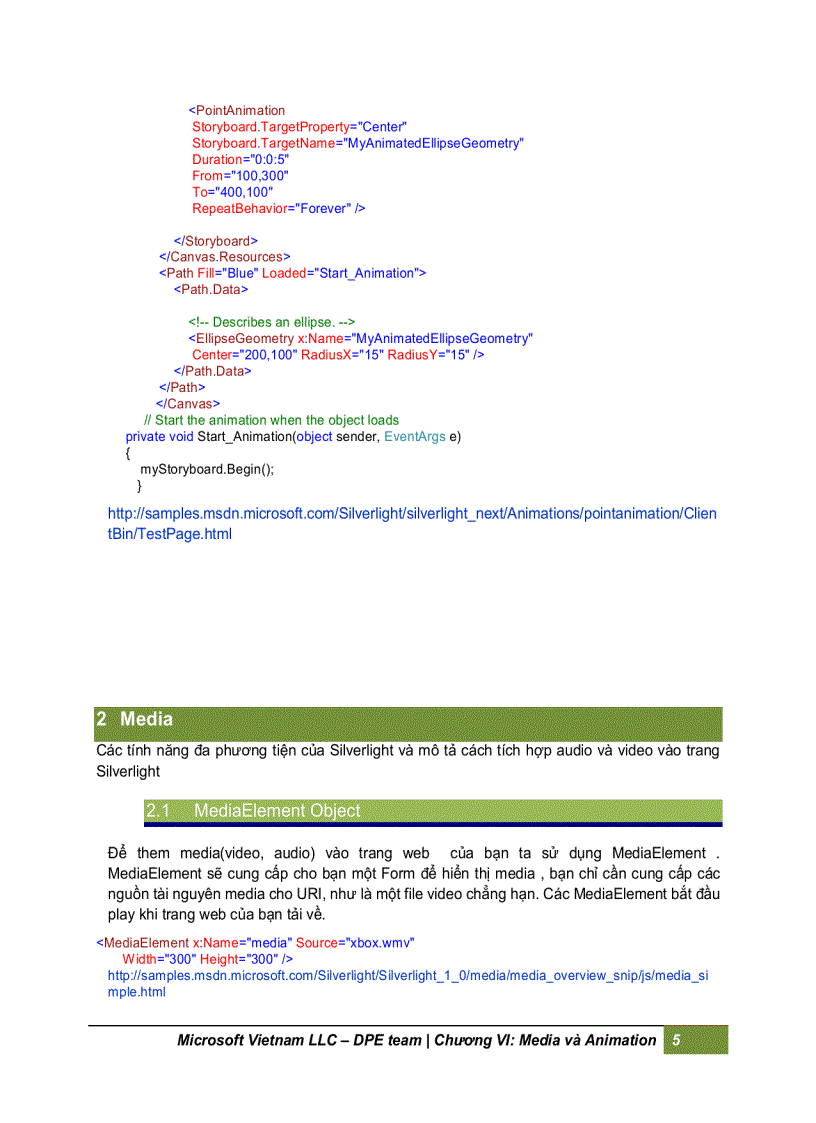 image for page Media và animation