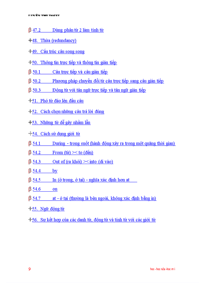 image for page TOEFL GRAMMAR Ngữ pháp TOEFL Q1