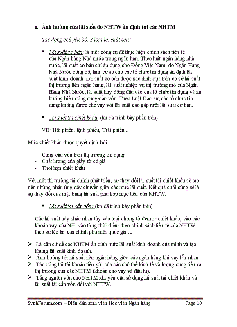 image for page Cơ chế điều hành lãi suất của ngân hàng TW các nước và Việt Nam