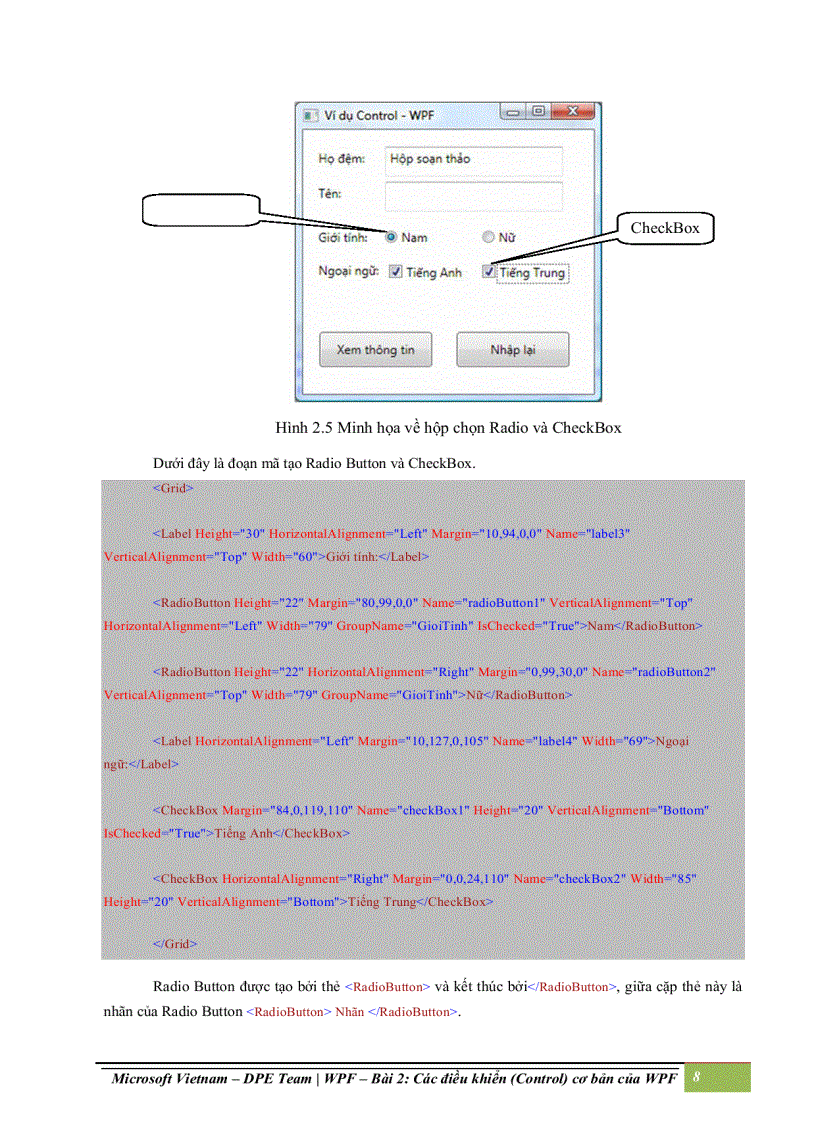image for page Các điều khiển control cơ bản của wpf
