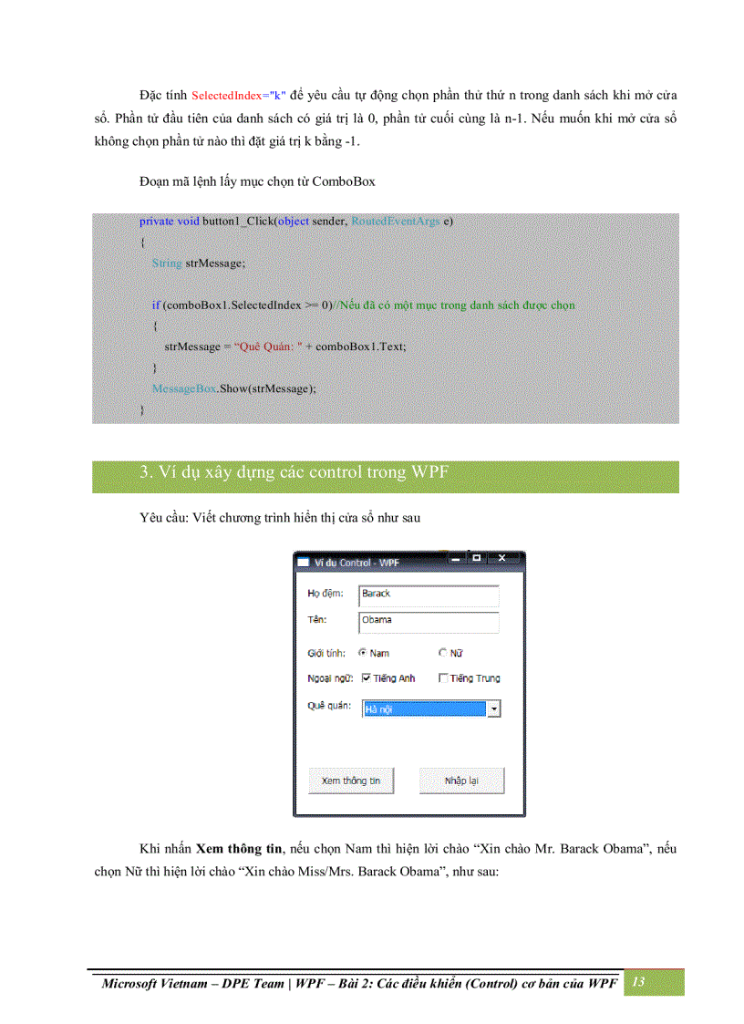 image for page Các điều khiển control cơ bản của wpf