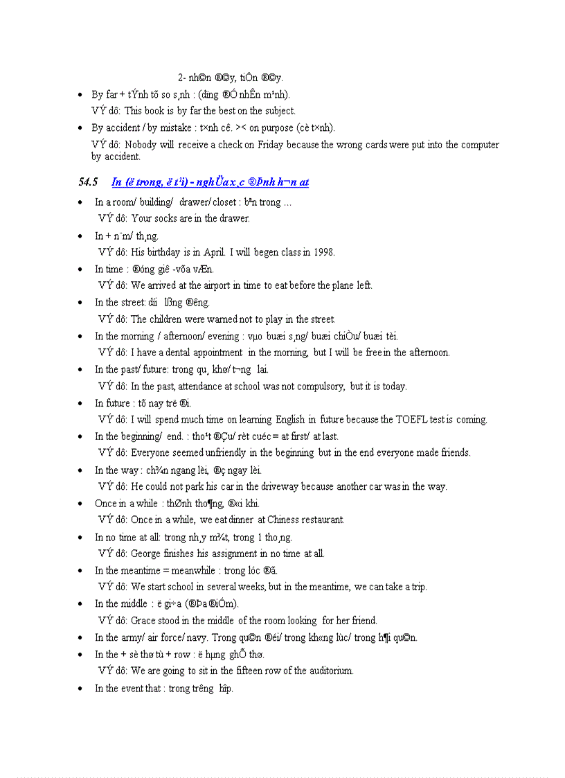 image for page TOEFL GRAMMAR Ngữ pháp TOEFL Q2