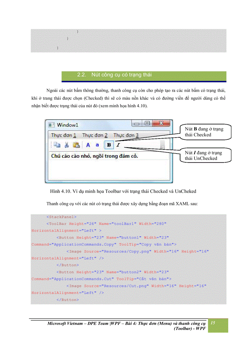 image for page Thực đơn menu và thanh công cụ toolbar wpf