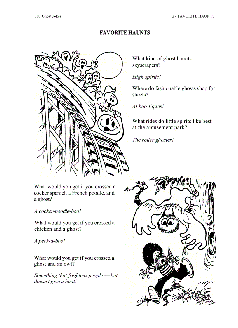 image for page 101 truyện ma bằng tiếng anh 101 Ghost Jokes