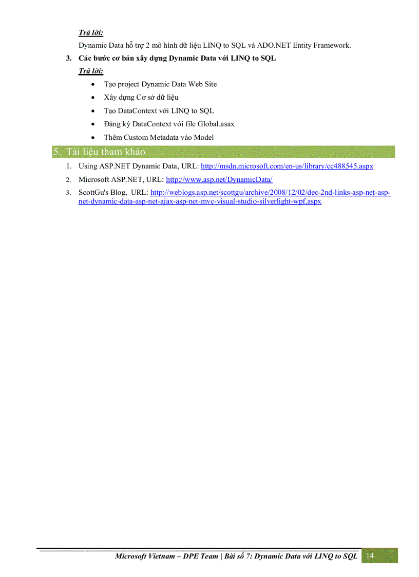 image for page Dynamic data với linq to sql