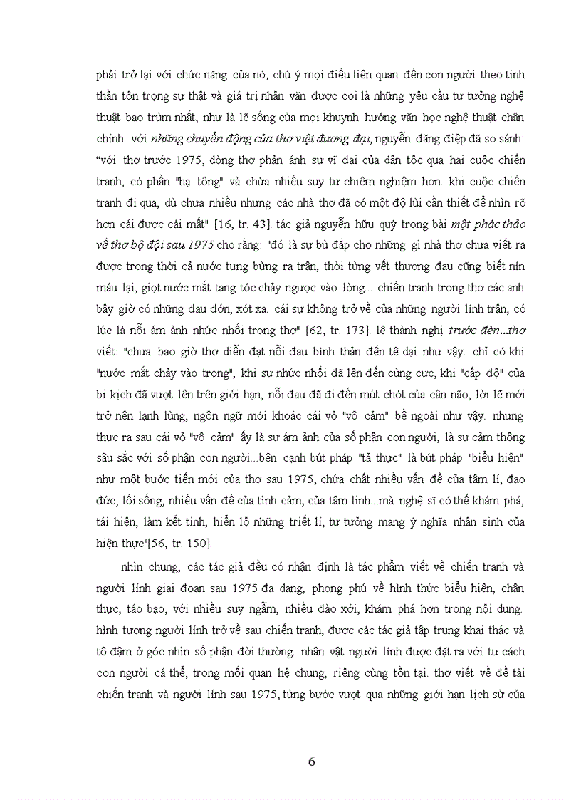 image for page Nghệ thuật thể hiện chiến tranh và người lính trong thơ 1975 2000