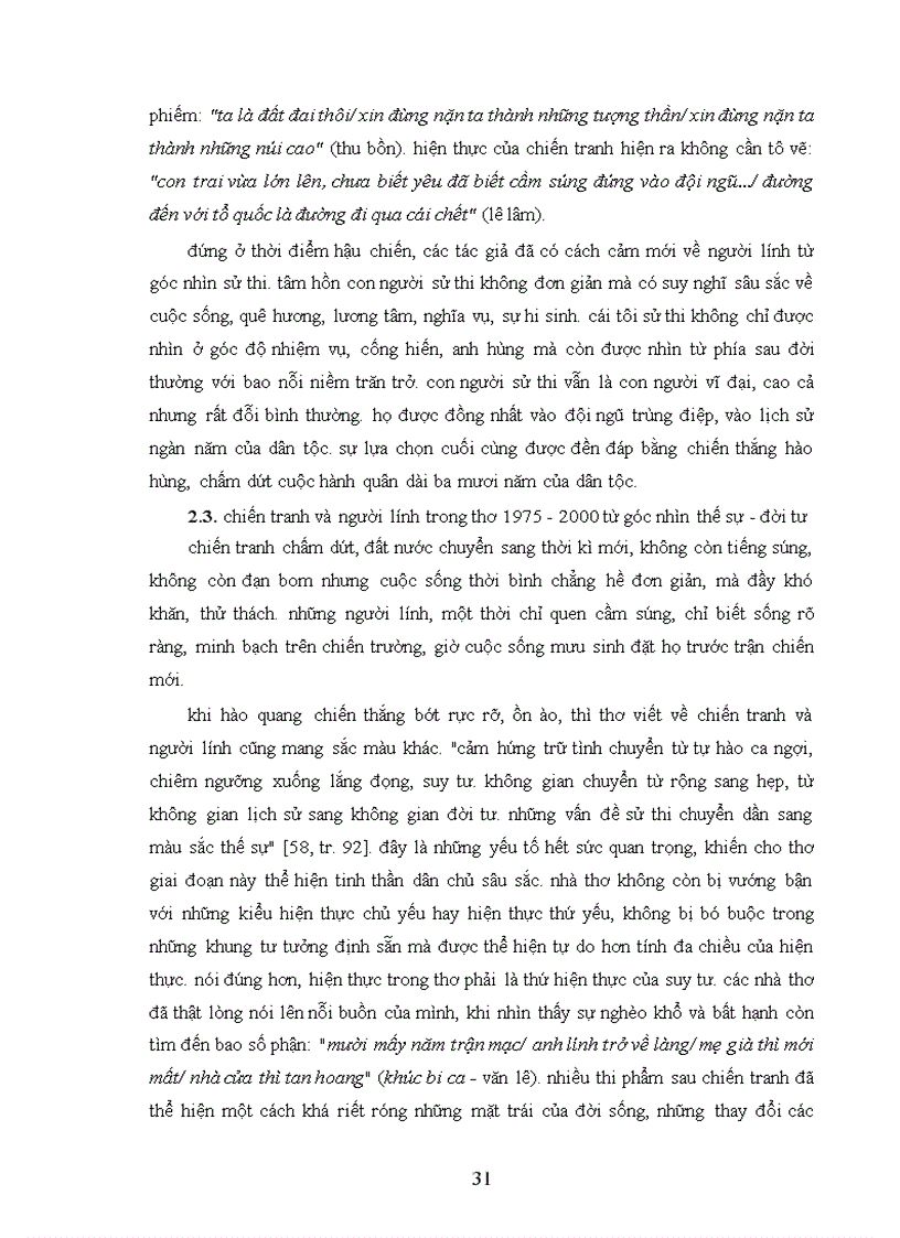 image for page Nghệ thuật thể hiện chiến tranh và người lính trong thơ 1975 2000