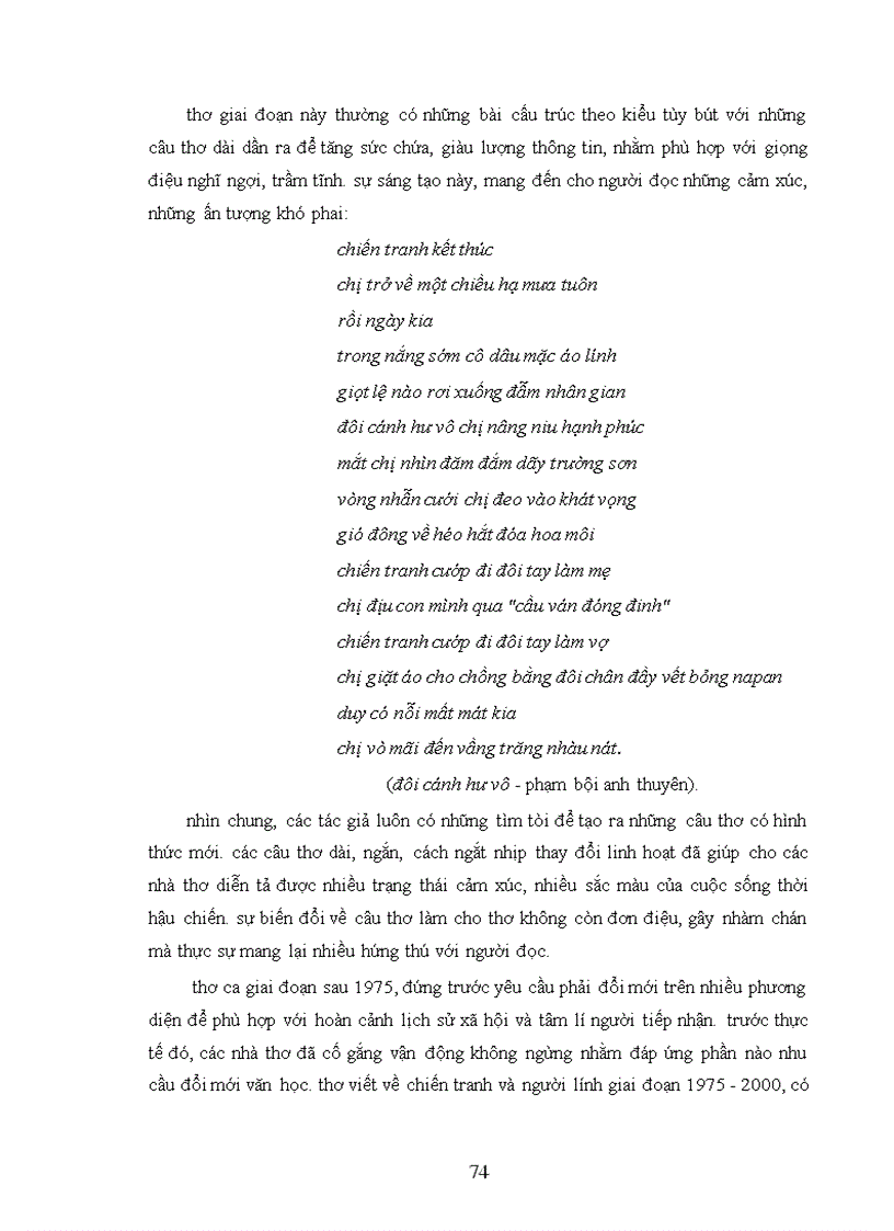 image for page Nghệ thuật thể hiện chiến tranh và người lính trong thơ 1975 2000