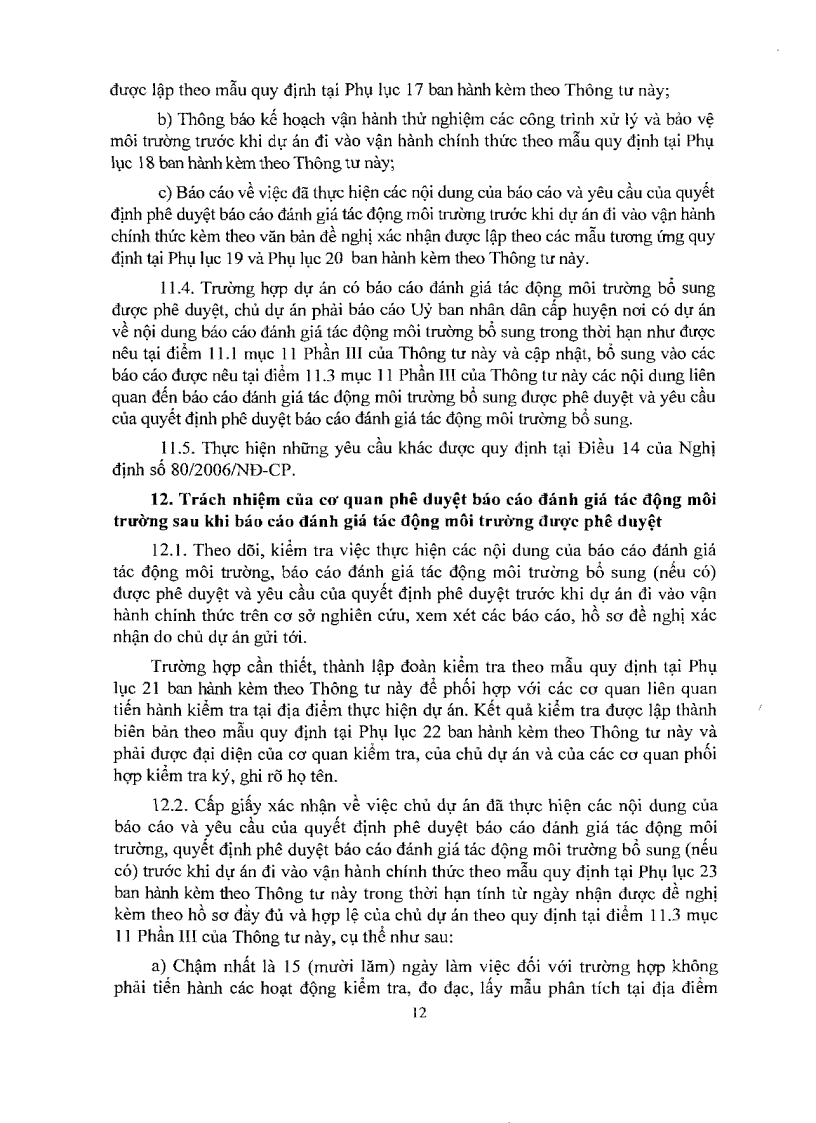 image for page Thông tư 05 2008 BTNMT Hướng dẫn ĐTM ĐCM CKBVMT