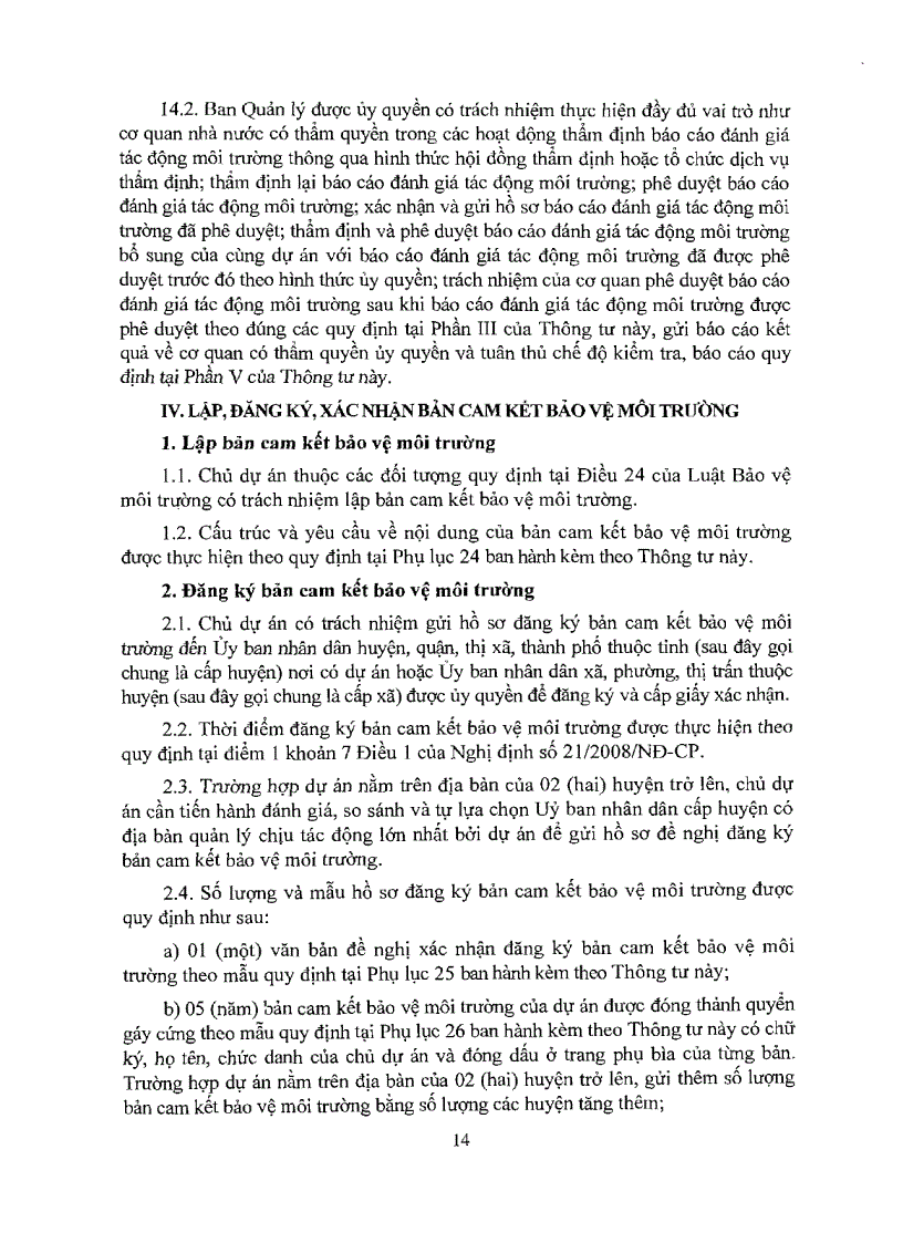 image for page Thông tư 05 2008 BTNMT Hướng dẫn ĐTM ĐCM CKBVMT